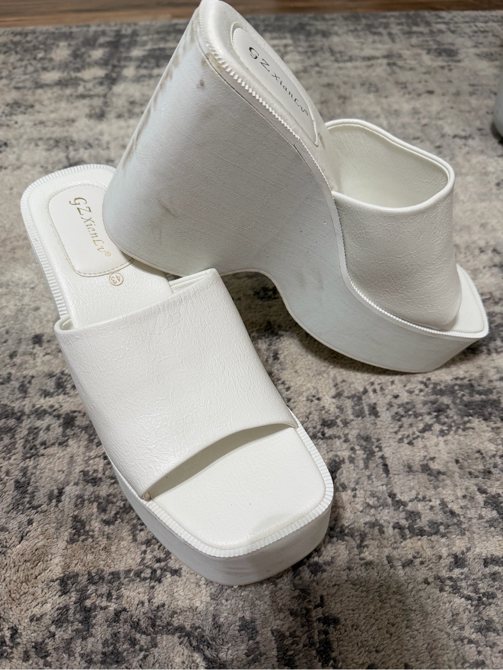 White Platform sandals